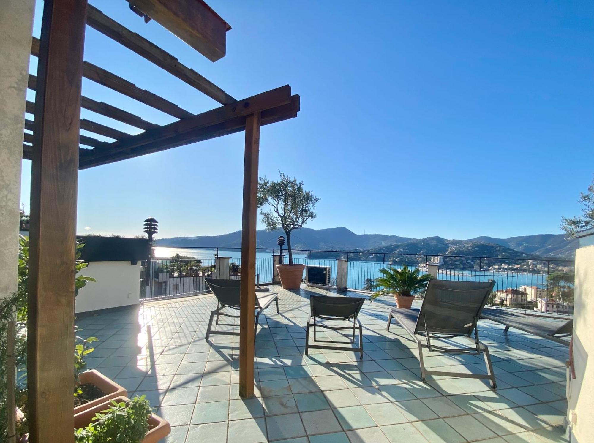 Welcome Riviera - Paradiso 12-Ultimo Restauro Nel 2025-Vista Mare Stupenda-Balcone Con Vista Meravigliosa Piu' Terrazza Solarium Sovrastante Di 70 Mq Esterna Rapallo Exterior photo